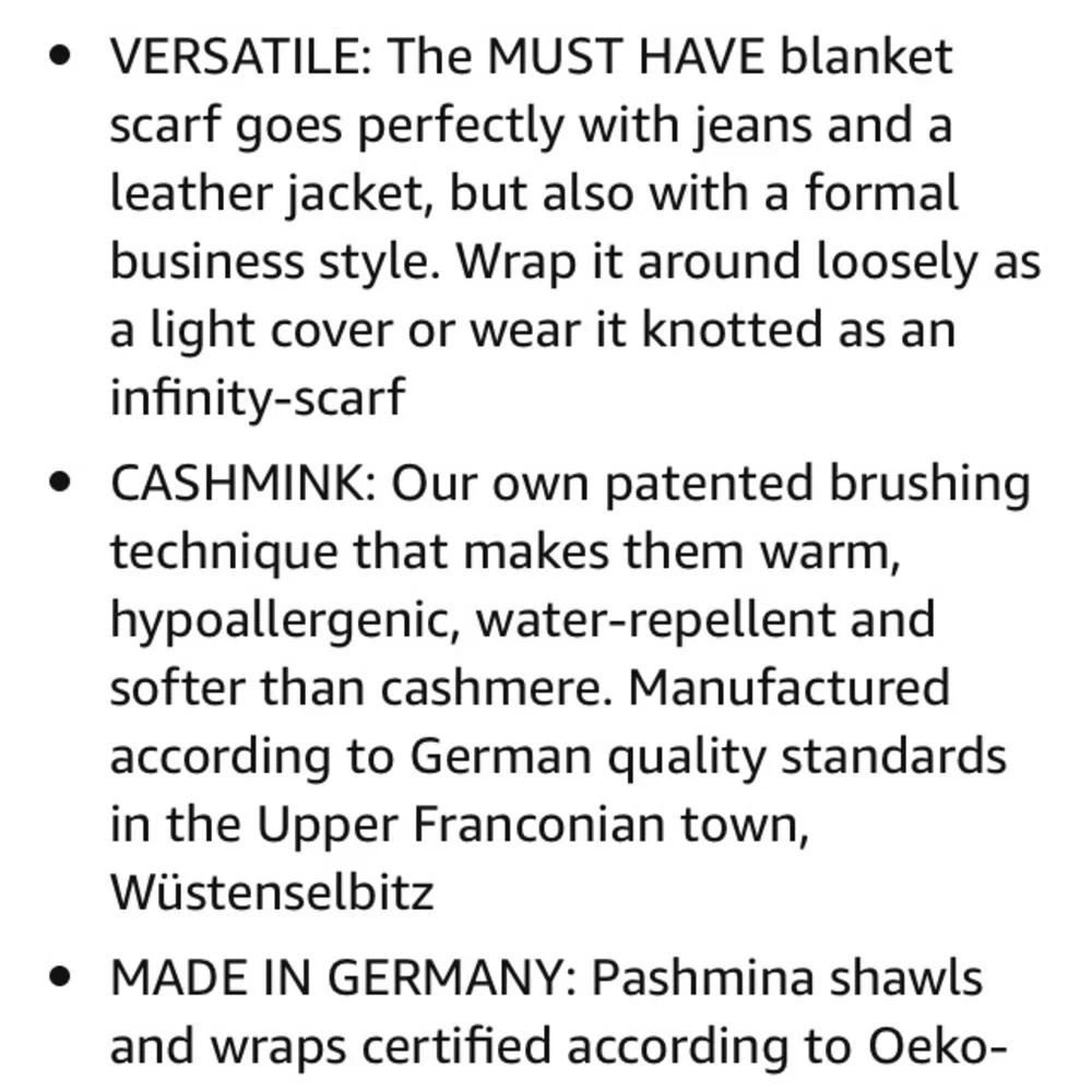 Cashmink Camel colored Winter Scarf with Fringe